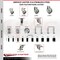 Service Caster 3.5 Inch 316SS Gray Poly Swivel 1 Inch Expanding Stem Caster Set Lock Brake SCC-SS316TTLEX20S3514-PPUB-1-4 - alternate 2